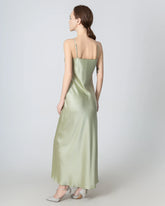 Robe Maxi en Soie à Col Halter